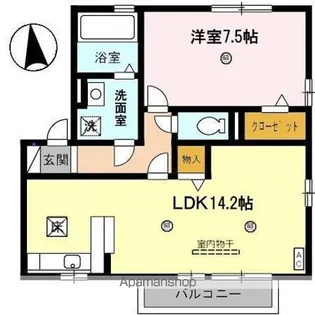 リビングタウン福 A棟【1階】の間取り