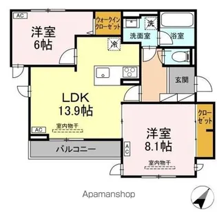 TORISIA向中野 IV【2階】の間取り