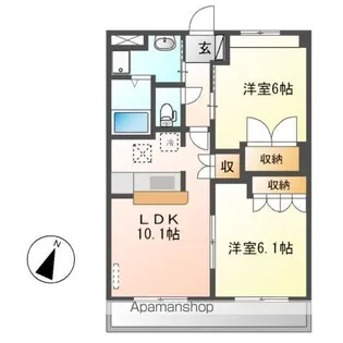 メトロイドⅡ【3階】の間取り
