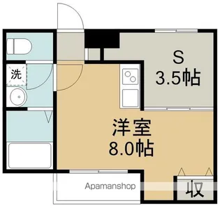 LEHUA五輪【101号室】の間取り
