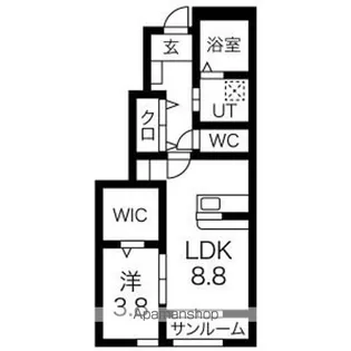 クレシェンテ【1階】の間取り
