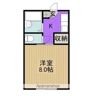 コンフレールサエキⅡ【1階】の間取り