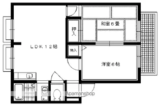 パティオハイツ【105号室】の間取り