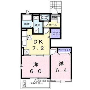 フレスクーラ【1階】の間取り