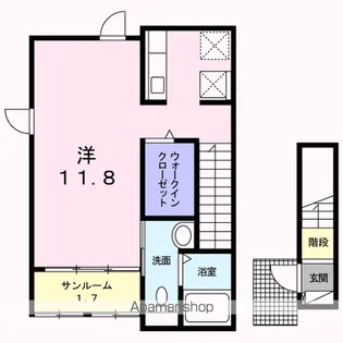 プラシード・Ⅰ【2階】の間取り
