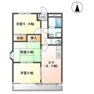 グランドール【2階】の間取り