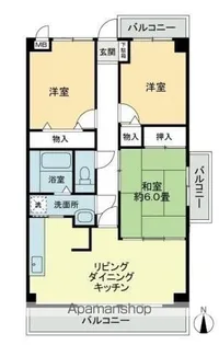 オプスBANZO【5階】の間取り