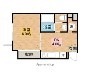 ジュネ相模原【1階】の間取り