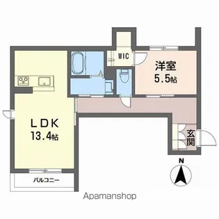 シャーメゾン パン トロワ【1階】の間取り