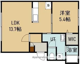 AVANT GARDEⅦ【103号室】の間取り