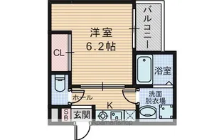 REGIA OSAKA CITY KOMATSU【3階】の間取り
