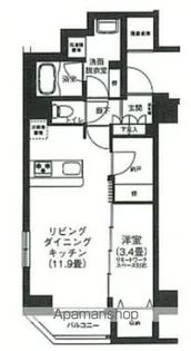 アイルプレミアム押上ノルド【4階】の間取り