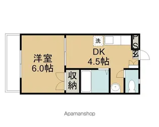 ヴィラコートピジョン【204号室】の間取り