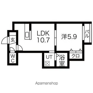 デイトナ【5階】の間取り
