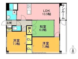 SARIEL MUTO【3階】の間取り