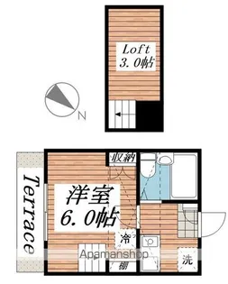 ジュネパレス柏第107【1階】の間取り
