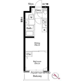 (仮称)プラチナスクエア赤羽【2階】の間取り