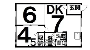 コスモハイツA棟【101号室】の間取り
