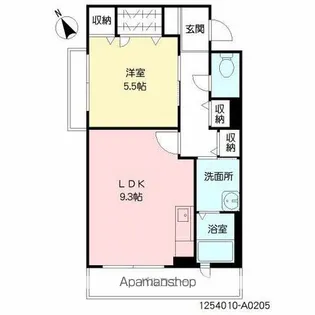 マ・ドマール宰都 A棟【2階】の間取り