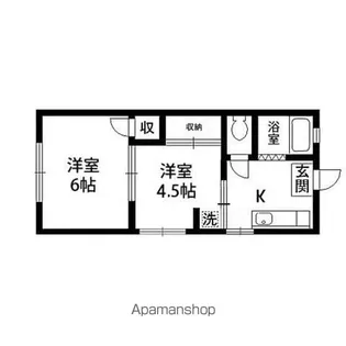 やまとハイツ【101号室】の間取り
