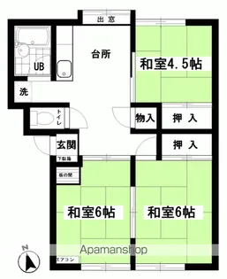坂本コーポ【202号室】の間取り