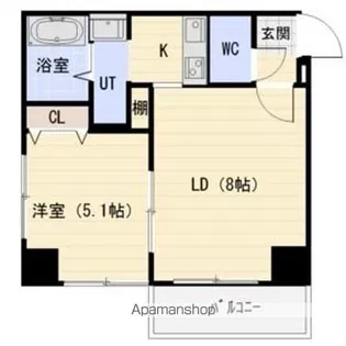 willDo南平岸【803号室】の間取り