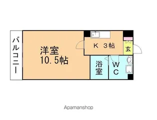 竹中ビル(室本町)【302号室】の間取り