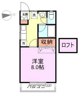 プラセール愛子【207号室】の間取り