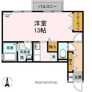 ももたろうハイツ【2階】の間取り