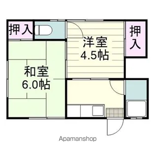 下村アパート【202号室】の間取り