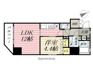 シーズンフラッツ浅草【2階】の間取り