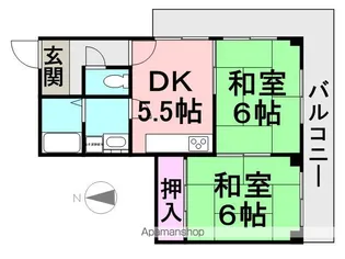 サンパレス21尼崎【5階】の間取り
