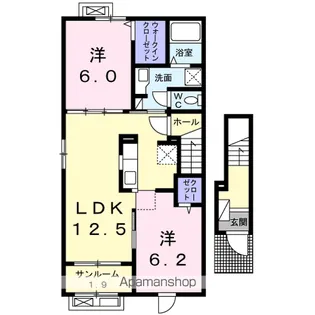 ドメーヌ・S【2階】の間取り