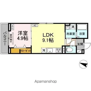 ウィズ【2階】の間取り