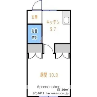 サンライズ南幌【203号室】の間取り