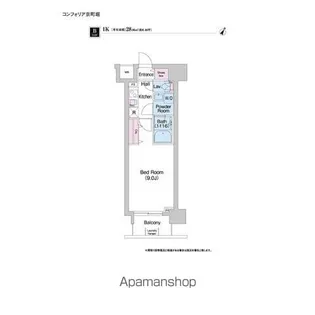 コンフォリア京町堀【7階】の間取り