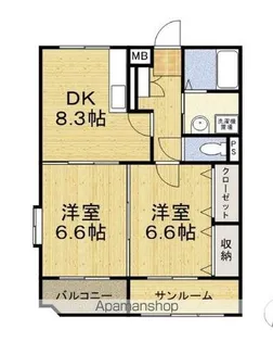 ルーラルライフ【101号室】の間取り