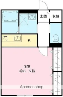 グランドール池島【102号室号室】の間取り