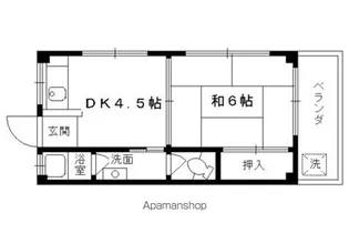 日向マンション【301号室】の間取り