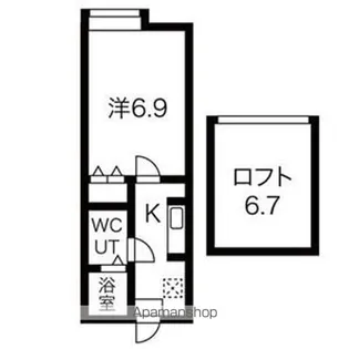 ピエテルーエ【105号室】の間取り