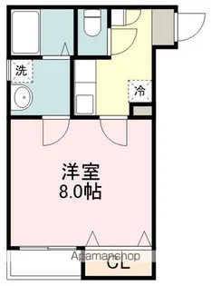 クレフラスト愛宕橋C【1階】の間取り