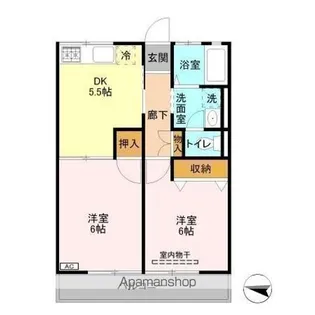 シティハイム セルティア【1階】の間取り