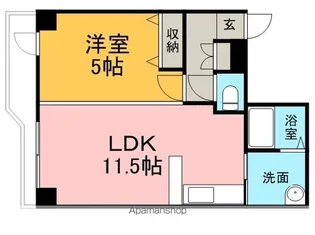 フェリスカーサN20【4階】の間取り
