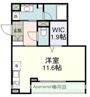 BF GARDEN【103号室】の間取り