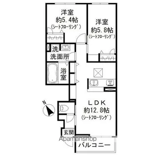 パークガーデン シャルドン【1階】の間取り