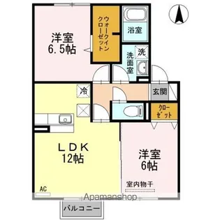 エクセルシオールパーク C【1階】の間取り