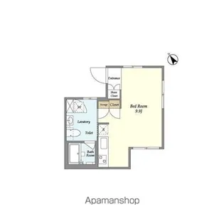 TAKANAWA CUBE EAST【3階】の間取り
