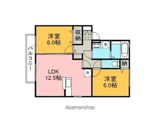 Sunny Terrace Ⅲ【2階】の間取り