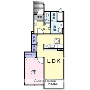 アイランド コート【1階】の間取り