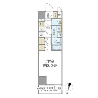 COCOーCHILL KAMEARI【8階】の間取り